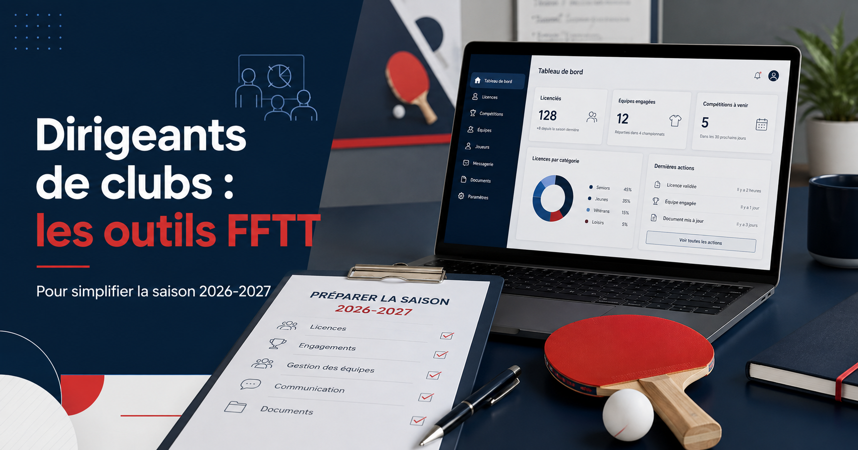 Dirigeants de clubs : les outils FFTT qui peuvent vraiment vous simplifier la saison 2026-2027
