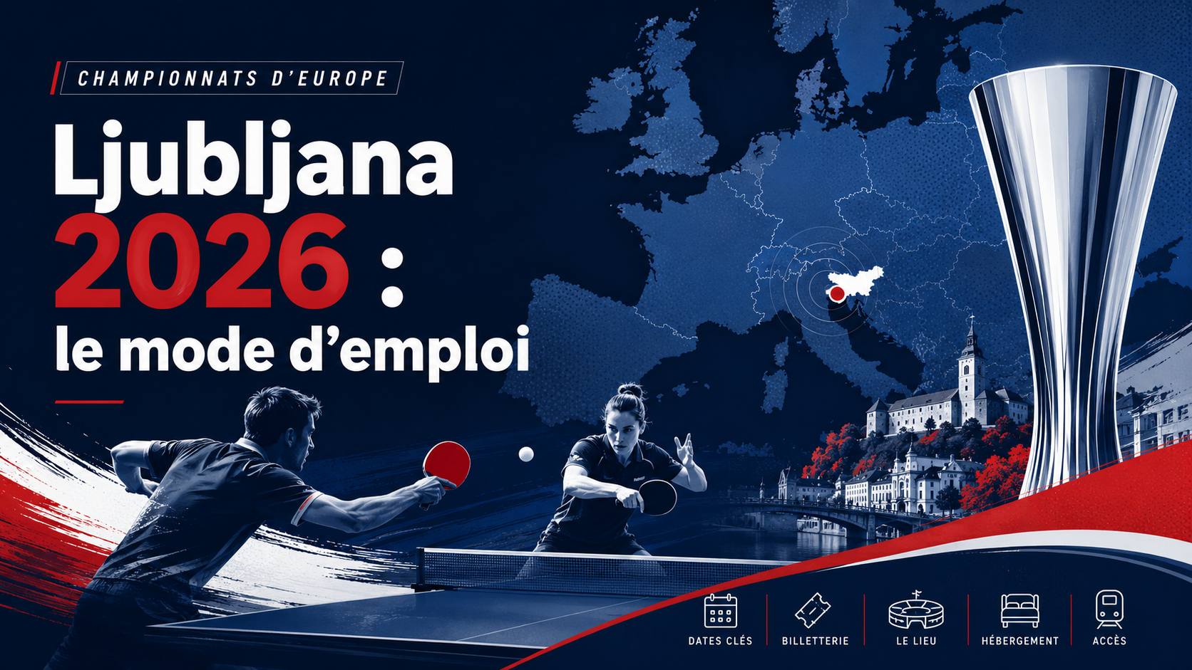 Championnats d’Europe 2026 à Ljubljana : dates, format et premières informations