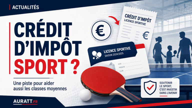 Et si la licence sportive ouvrait droit à un crédit d’impôt ?