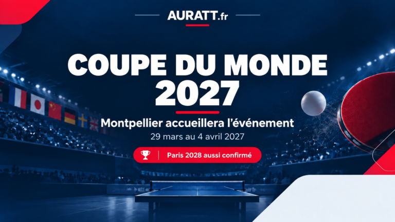 Coupe du monde 2027 : Montpellier accueillera l’élite mondiale du tennis de table